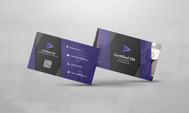 Certified Hit Business Card Design