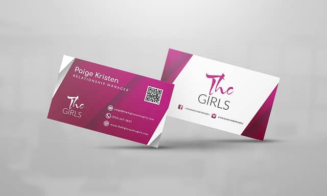 THC Girls Business Card Design